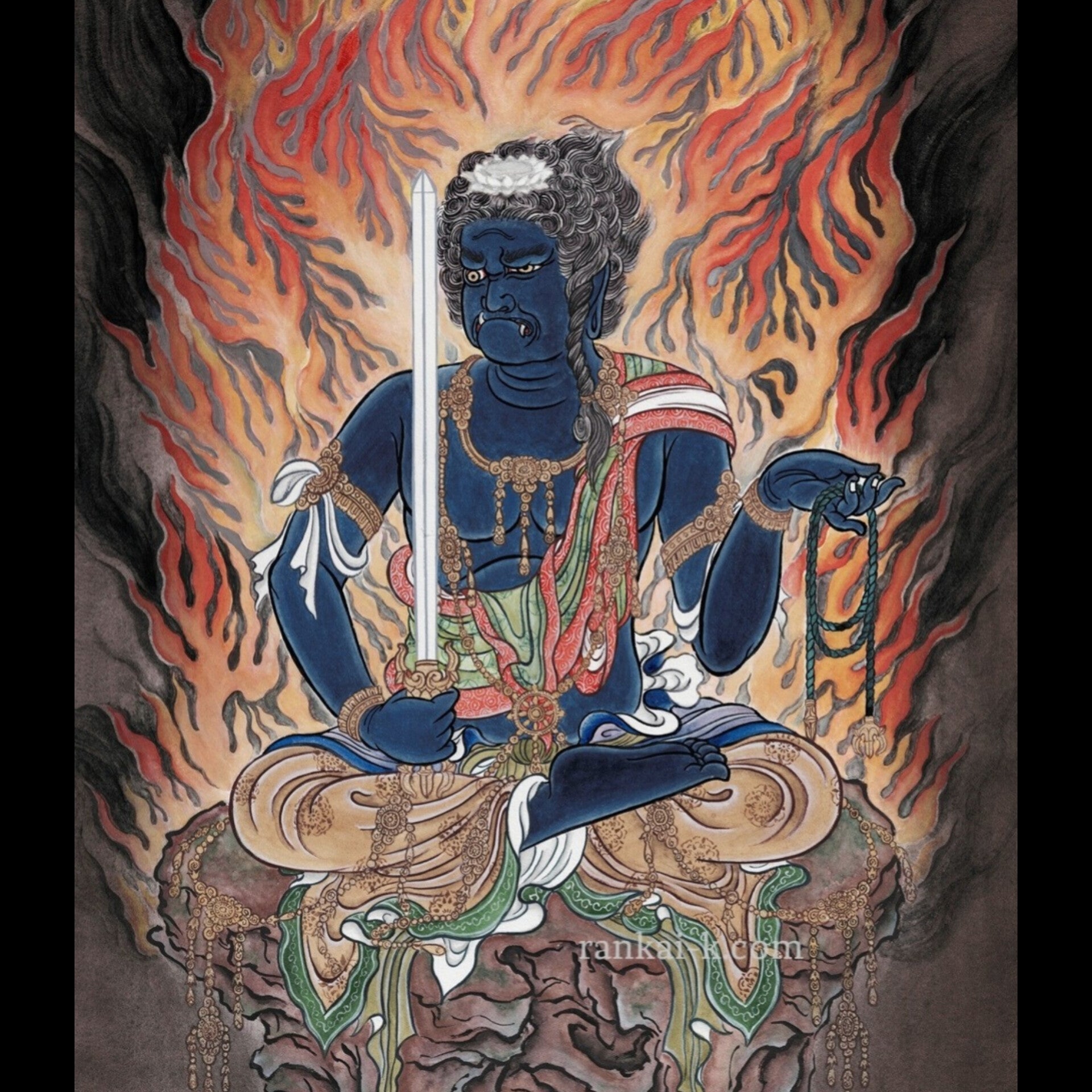 【不動明王画】（座像）