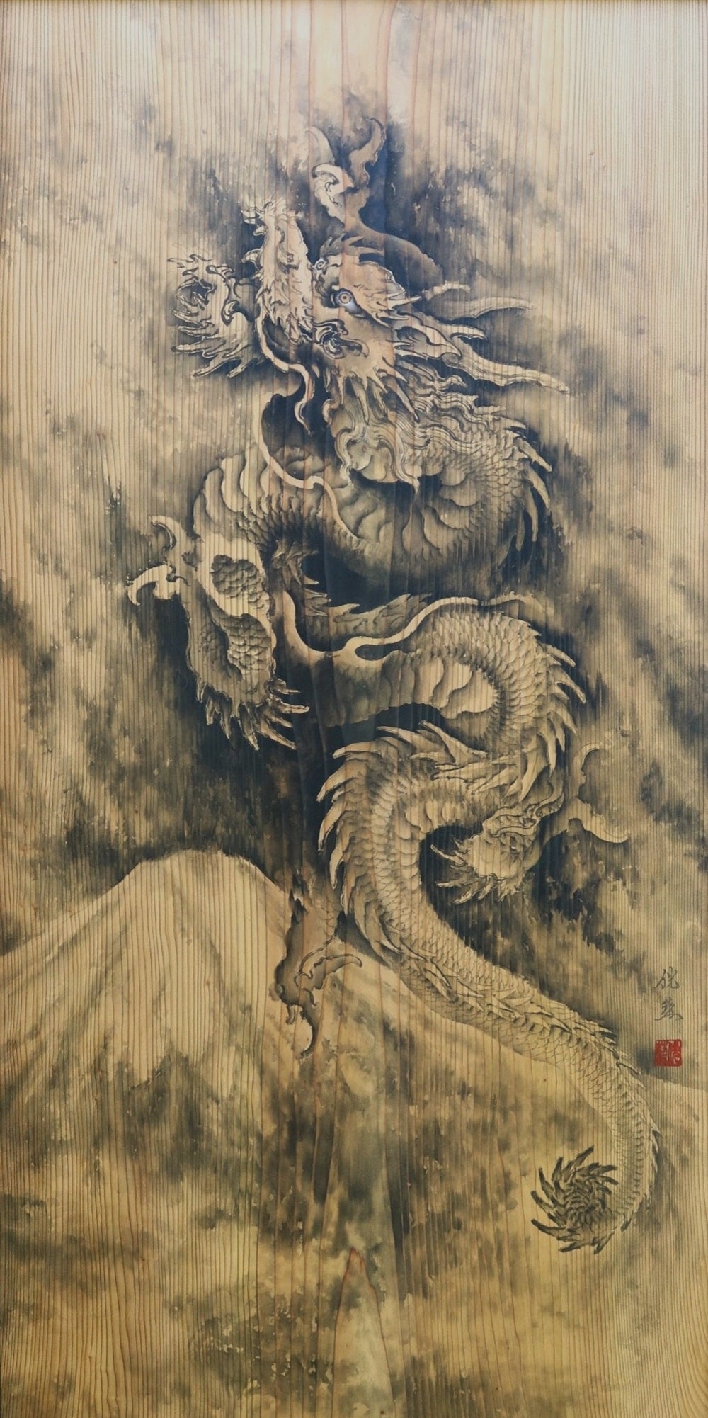 龍画 – 木彫刻師 菊池 藍戒