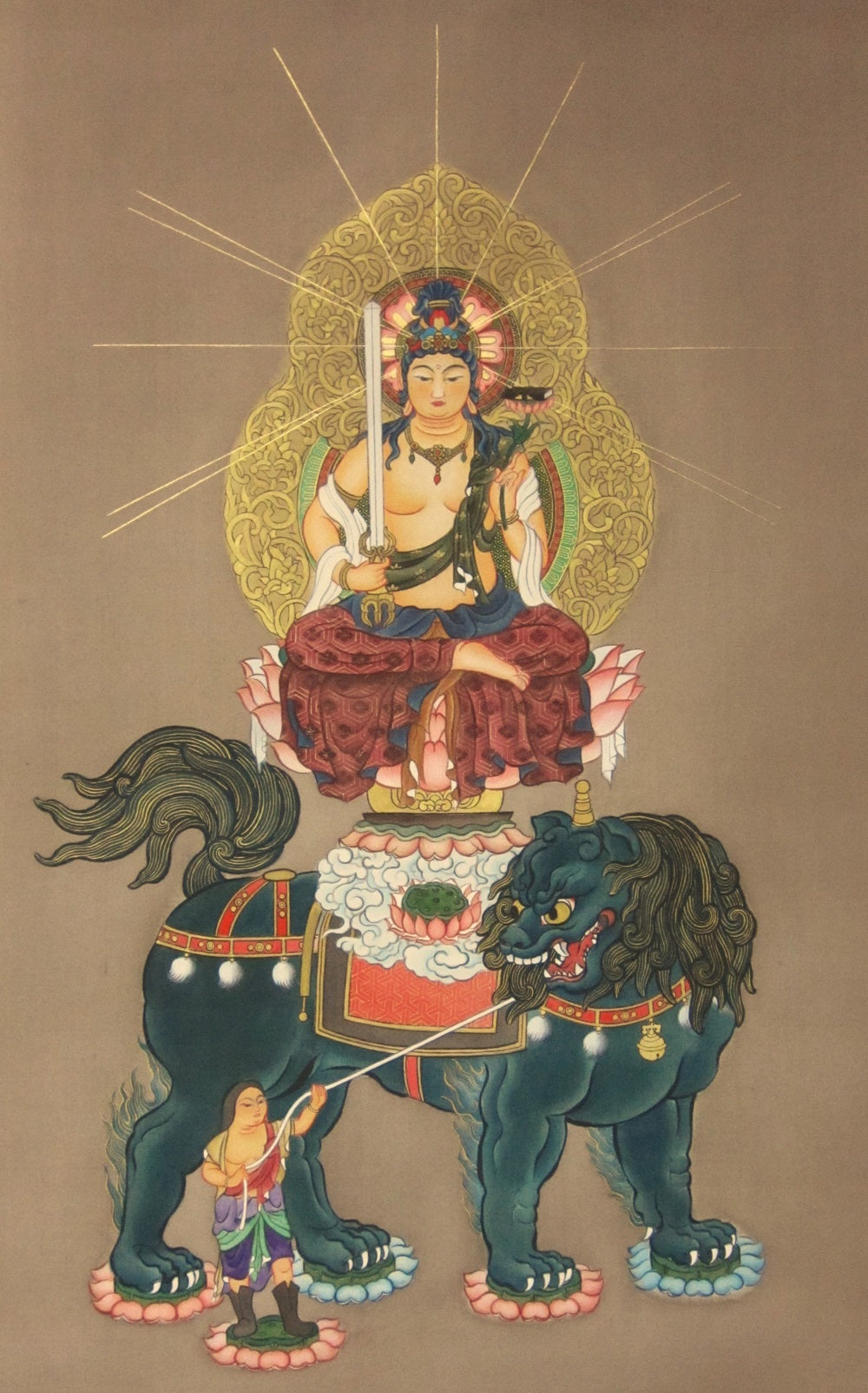 渡海文殊菩薩画